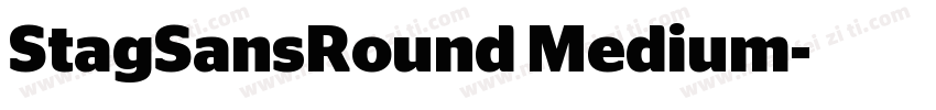 StagSansRound Medium字体转换